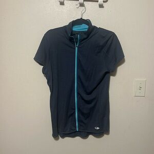 Icebreaker Comet Lite Short Sleeve Zip Top Size XL